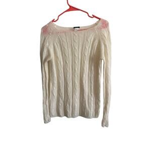 J.Crew Lightweight Women's Cream Sweater - Size Medium